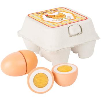 Small foot Wooden Eggs aktivity hračka z dreva 3 y+ 4 ks