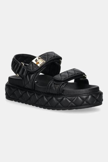 Kožené sandále Steve Madden Bigmona čierna farba, na platforme, SM11003458