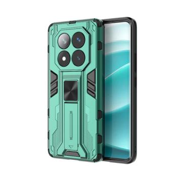 SUPERSONIC Ochranný obal so stojanom pre Xiaomi Redmi Note 14 Pro 5G zelený