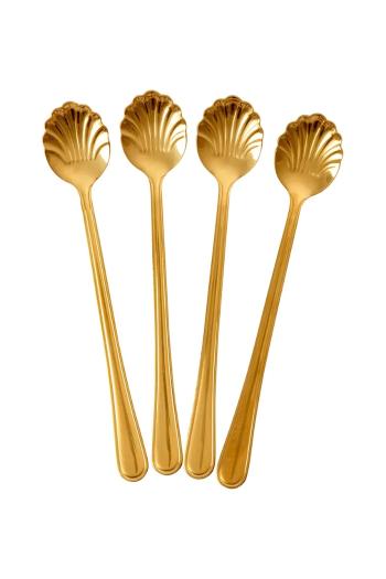 Sada lyžičiek Rice 19 cm 4-pak žltá farba