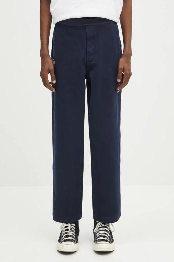 Bavlnené nohavice Evisu Classic Worker Chino tmavomodrá farba, rovný strih, 2ESHTM5PT1063