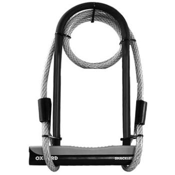 OXFORD Zámok U profil Shackle 12 DUO, (sivý/čierny, 245 × 190 mm, priemer čapu 12 mm) (M005-183)