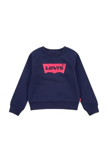 Mikina pre bábätká Levi's tmavomodrá farba, s potlačou