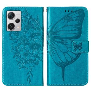 ART BUTTERFLY Peňaženkový kryt Xiaomi Redmi Note 12 Pro+ 5G modrý