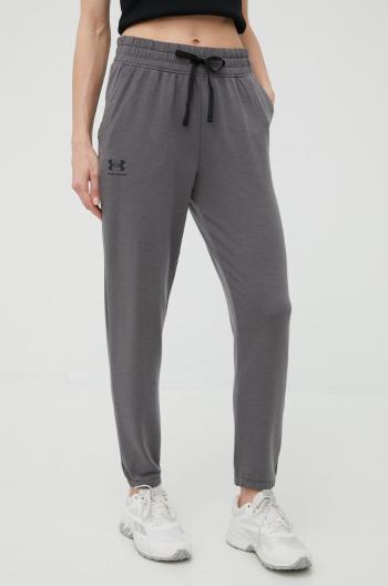 Tepláky Under Armour 1369854 dámske, šedá farba, jednofarebné