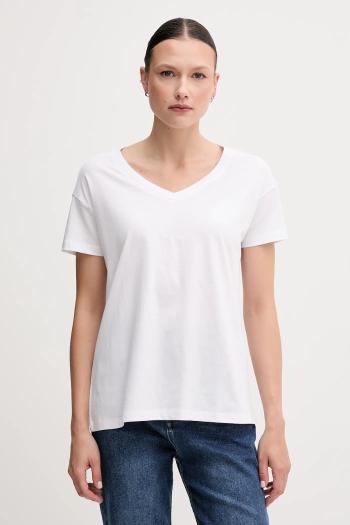 Bavlnené tričko Armani Exchange dámske, biela farba, XW000531 AF10359