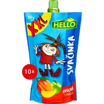 HELLO XXL ovocná kapsička s mangom 10× 200 g (8590014639522)