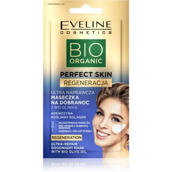 Eveline Cosmetics Perfect Skin Bio Olive Oil revitalizačná pleťová maska na noc s olivovým olejom 8 ml