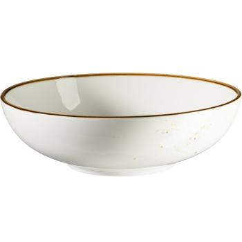 Mäser Miska Pintar White hnedé bodky 22 cm, 22 cm