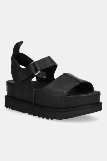 Sandále UGG Goldenstar Hi dámske, čierna farba, na platforme, 1167364-BLK