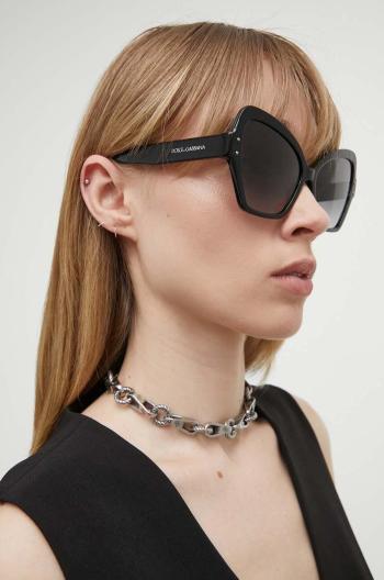Slnečné okuliare Dolce & Gabbana dámske, čierna farba