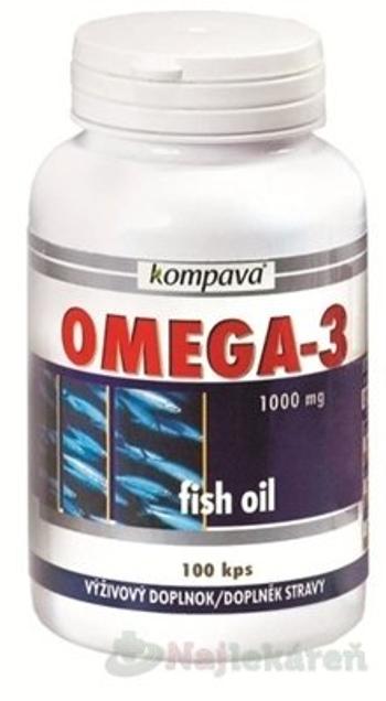 kompava OMEGA-3 1000 mg na správnu funkciu srdca, 100ks