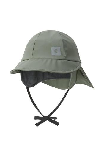 Detská čiapka do dažďa Reima zelená farba