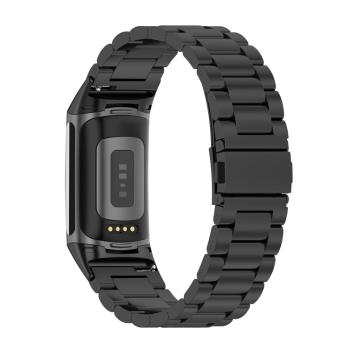 CLASSIC Kovový remienok pre Fitbit Charge 6 čierny