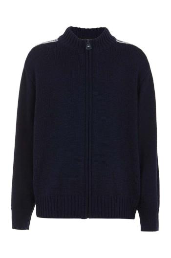Detský vlnený kardigan Emporio Armani tmavomodrá farba, tenký, 6D4M58 4MJAZ