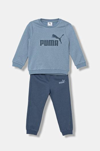 Tepláková súprava pre bábätká Puma MINICATS ESS Crew Set FL INF modrá farba, 686280
