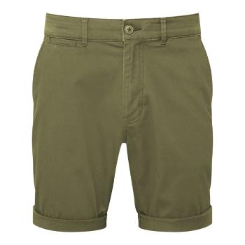 Asquith & Fox Pánske šortky chino - Olivová | 2XL