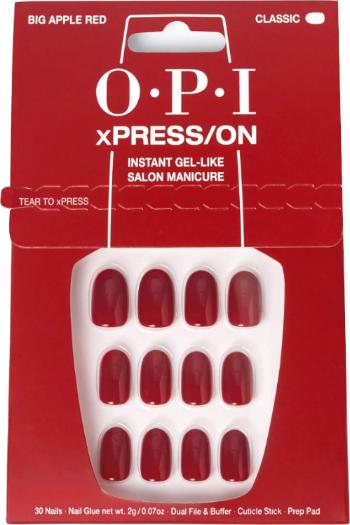 OPI Gélové nechty xPRESS/ON (Press On Nails – Big Apple Red)