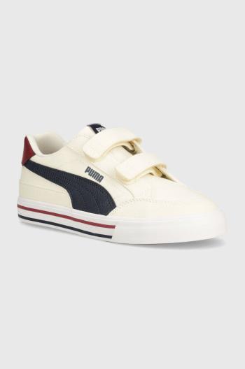 Detské tenisky Puma Court Classic Vulc FS V PS béžová farba