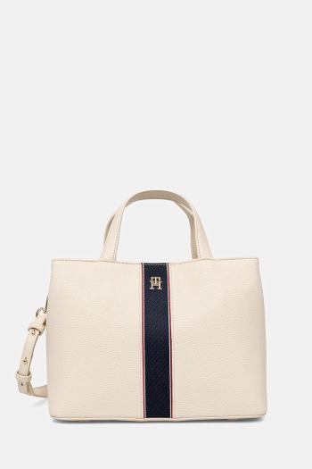Kabelka Tommy Hilfiger béžová farba, AW0AW16873