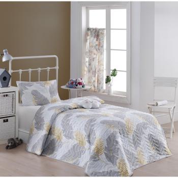 Altin Yaprak Grey pamutkeverék ágytakaró és párnahuzat, 160 x 220 cm - Eponj Home