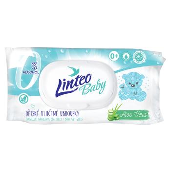 LINTEO Baby Vlhčené obrúsky s Aloe Vera 80 ks