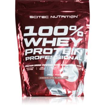 Scitec Nutrition 100% Whey Protein Professional srvátkový proteín s tráviacimi enzýmami príchuť Chocolate 1000 g