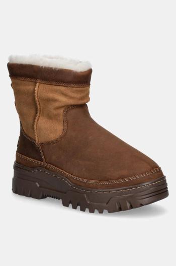 Semišové snehule UGG Heritage Pull On Trailgazer hnedá farba, 1158213-CHE