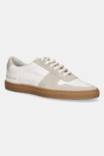 Kožené tenisky Common Projects Bball Duo Slim dámske, béžová farba, 6194