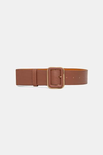 Kožený opasok Marciano Guess dámske, hnedá farba, 5GGZ15 7330A