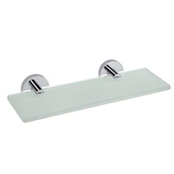 SAPHO X-ROUND E sklenená polička 300 × 130 mm, chróm (XR601)