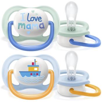Philips AVENT Cumlík Ultra air text 0-6m chlapec 2 ks,Philips AVENT Cumlík Ultra air text 0-6m chlapec 2 ks