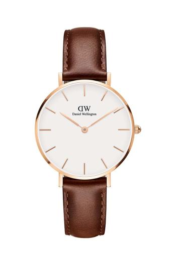 Hodinky Daniel Wellington Petite 32 St Mawes dámske, hnedá farba