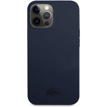 Lacoste Liquid Silicone Glossy Printing Logo Kryt pre Apple iPhone 13 Pro Max Navy (LCHCP13XSV)