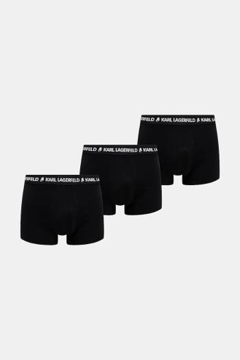 Boxerky Karl Lagerfeld 3-pak pánske, čierna farba, A1M47151