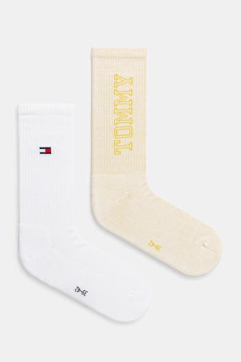 Ponožky Tommy Jeans 2-pak žltá farba, 701233338