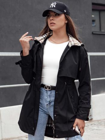 FASHLOVE dámska bunda parka čierna Dstreet TY4392