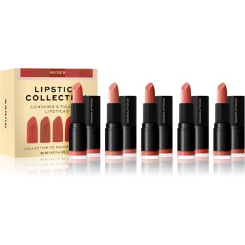 Revolution PRO Lipstick Collection saténový rúž darčeková sada odtieň Nudes 5x3,2 g