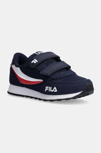 Detské tenisky Fila ORBIT REVOLUTION velcro tmavomodrá farba, FFK0225
