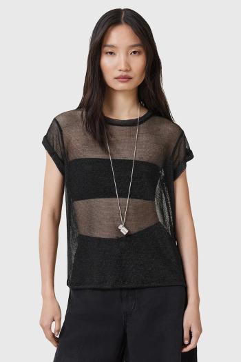 Blúzka AllSaints THEA čierna farba, W207JC