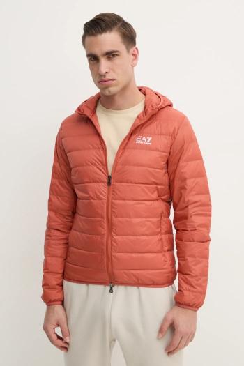 Bunda EA7 Emporio Armani pánska, oranžová farba, prechodná, PNGPZ.8NPB24
