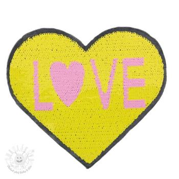 Flitre obojstranné Heart love yellow