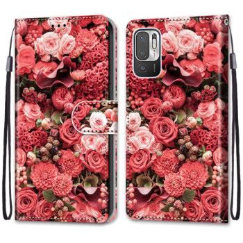 ART Peňaženkový kryt Xiaomi Redmi Note 10 5G / Poco M3 Pro ROSES