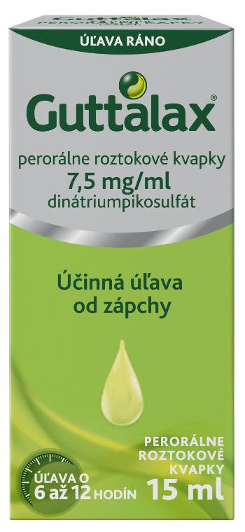 GUTTALAX kvapky 7,5 mg/ml 15 ml