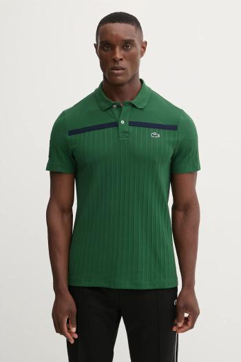 Polo tričko Lacoste pánske, biela farba, jednofarebné, DH8960