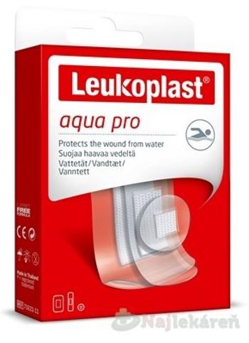 LEUKOPLAST AQUA PRO Vodeodolná náplasť na rany, 3 veľkosti 20ks