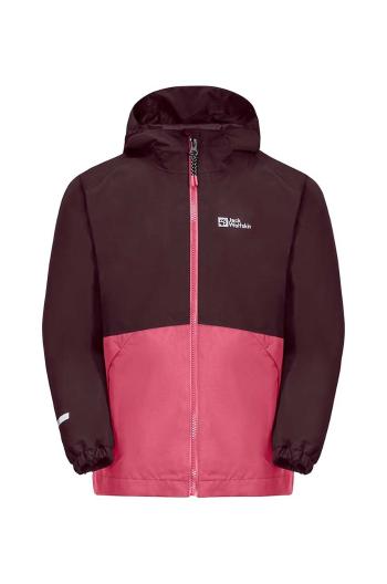 Detská bunda Jack Wolfskin ružová farba, 1610081