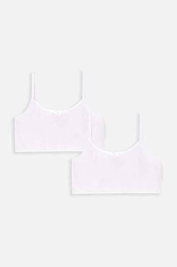 Detská podprsenka Coccodrillo 2-pak biela farba, BASIC UNDERWEAR