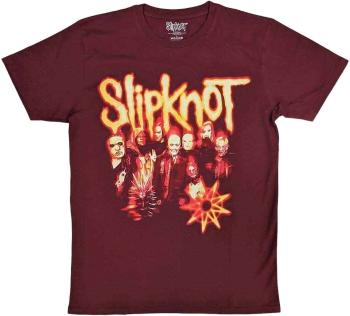 Slipknot Ing The End So Far Group Photo Tribal S Nonogram Unisex Maroon Red L