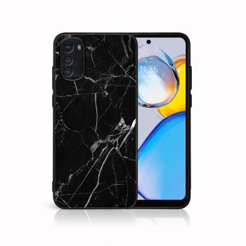 MY ART Ochranný kryt pre Motorola Moto E32 / E32s BLACK MARBLE (142)